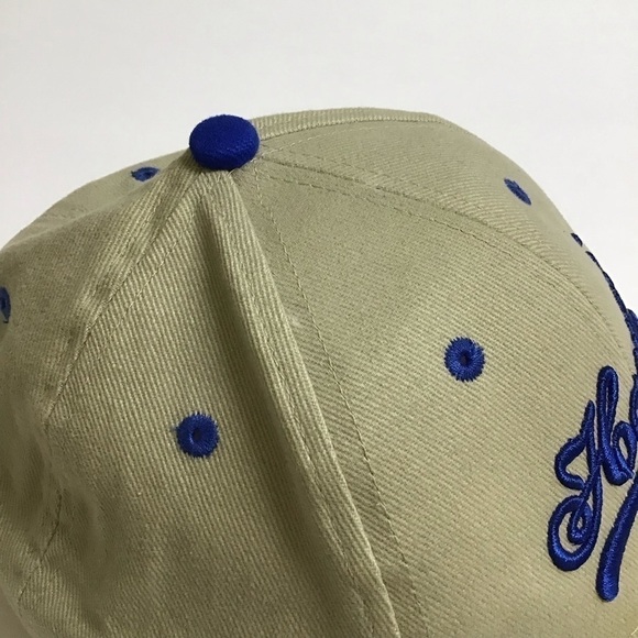 Hawaii Surfware Hat Khaki Blue Embroider Dad Cap Islands Written Brim All Cotton - Picture 15 of 15